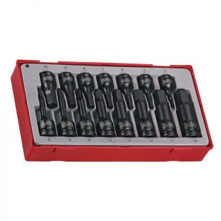 15PC 1/2″DR HEX BIT SET