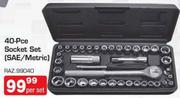 40PCE AUTOKRAFT SOCKET SET (SAE/METRIC)