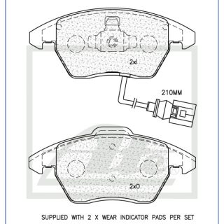 DISC PADS F  Audi I/VW 03-