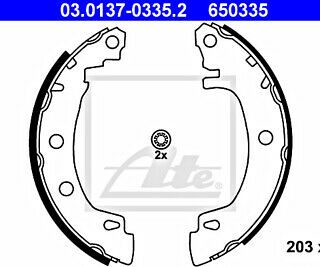 BRAKE SHOES 203×39 R Renault MEGANE BRAKE SHOES 203×39 R Renault MEGANE