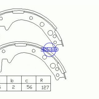 BRAKE SHOES 254X56 R Toyota HI-LUX -83 BRAKE SHOES 254X56 R Toyota HI-LUX -83