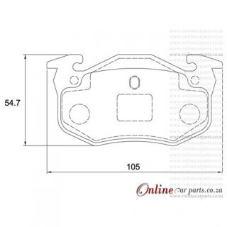 DISC PADS CER F Peugeot 306 1.8 CABRIOLET