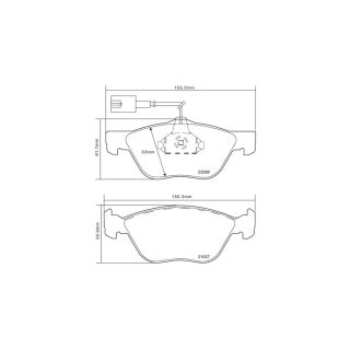 DISC PADS F ALFA 147 1.6 16V TSPARK 01- (937AXB1A)