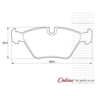 DISC PADS F BMW 528i E39 96-