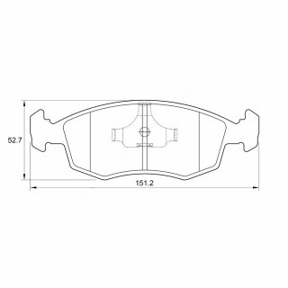 DISC PADS F FiatT PALIO/SIENA
