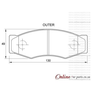 DISC PADS F  Ford  COURIER