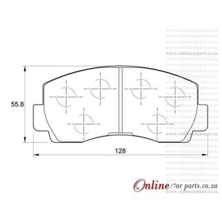 DISC PADS F  Ford  HUSKY ROCSTA