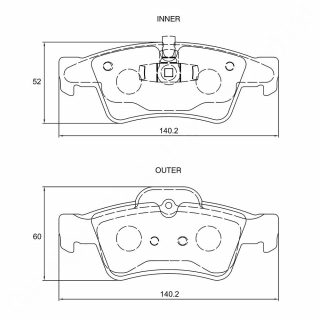 DISC PADS F Mercedes BenzC 73-77