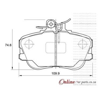 DISC PADS F Mercedes BenzC C-CLASS 94-