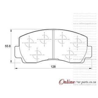 DISC PADS F Mitsubishi SPACEGEAR 96-