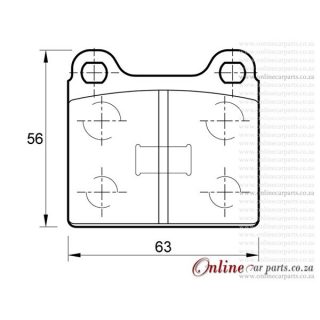 DISC PADS F   Opel / Audi I 80