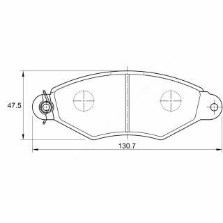 DISC PADS F Peugeot 206/Renault KANGOO 01-