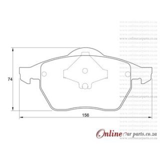 DISC PADS F VW SHARAN 1.8T 00-
