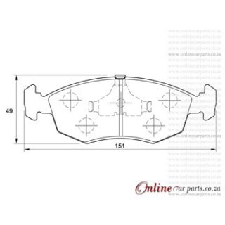 DISC PADS FEMO F  Ford  SIERRA XR6