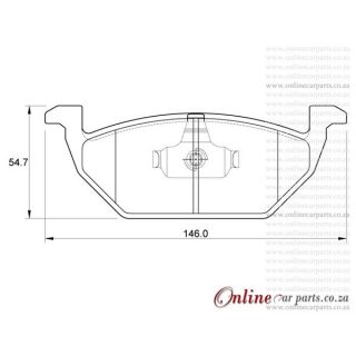 DISC PADS FR  Audi I A3 3.2 QUAT 2004-