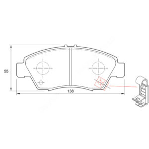 DISC PADS FR Honda BALL 150i/160i