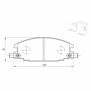 DISC PADS FR Isuzu TRO Opel R 3.2V6