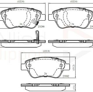 DISC PADS FR   Opel  CORSA 2003-2013