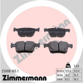 DISC PADS FR VW GOLF V11 BA5