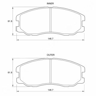 Texter Brake DISC PADS Rear Chevrolet CAPTIVA