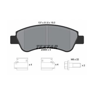 DISC PADS R Citroen C4 PICASSO 14-/PeugeotG 308 1.6 14- HDI/VTI/THP
