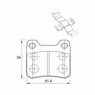 DISC PADS R Mercedes BenzC/SIERRA XR8 DISC PADS R Mercedes BenzC/SIERRA XR8