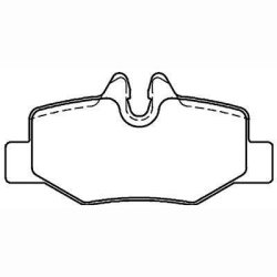 DISC PADS R Mercedes BenzC VITO 115CDi 2.2 04-