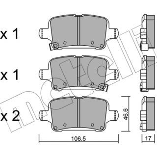 Ferrodo DISC PADS R   Opel  ASTRA K B16 15- 1.0T/1.4T/1.6T