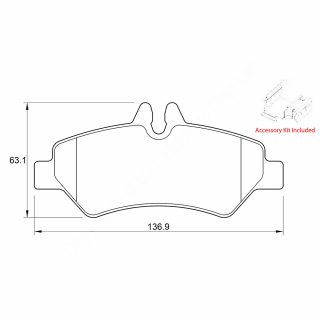 DISC PADS REAR Mercedes BenzC SPRINTER