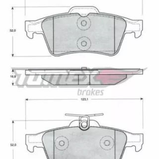 DISC PADS RR Opel ASTRA K 1.0T 1.4T 1.6T 2016- DISC PADS RR Opel ASTRA K 1.0T 1.4T 1.6T 2016-