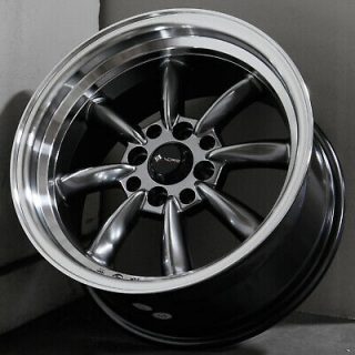 RIMS 15X8 4/100 HYPER BLACK