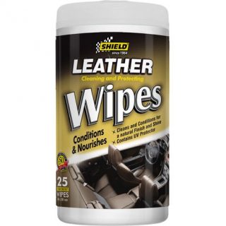 SHIELD LEATHER CARE WIPES X25