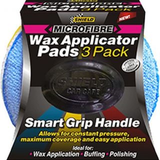 SHIELD MICRO FIBRE SMART GRIP WAX APPLICATOR 3 PADS
