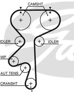 TIMING BELT  Opel  C20XE TB45095