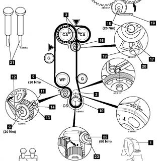 TIMING BELT VW BBY TB83050