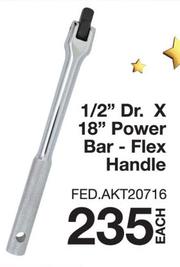 TOMIHAWK 1/2″DR X 18″ POWER BAR – FLEX HANDLE