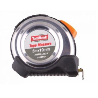TOMIHAWK TAPE MEASURE AUTO-LOCK 5M X 19MM