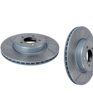 M sport Bmw F32 440i ALPHA Drilled an Slotted   370 mm Front brake Discs  Pair